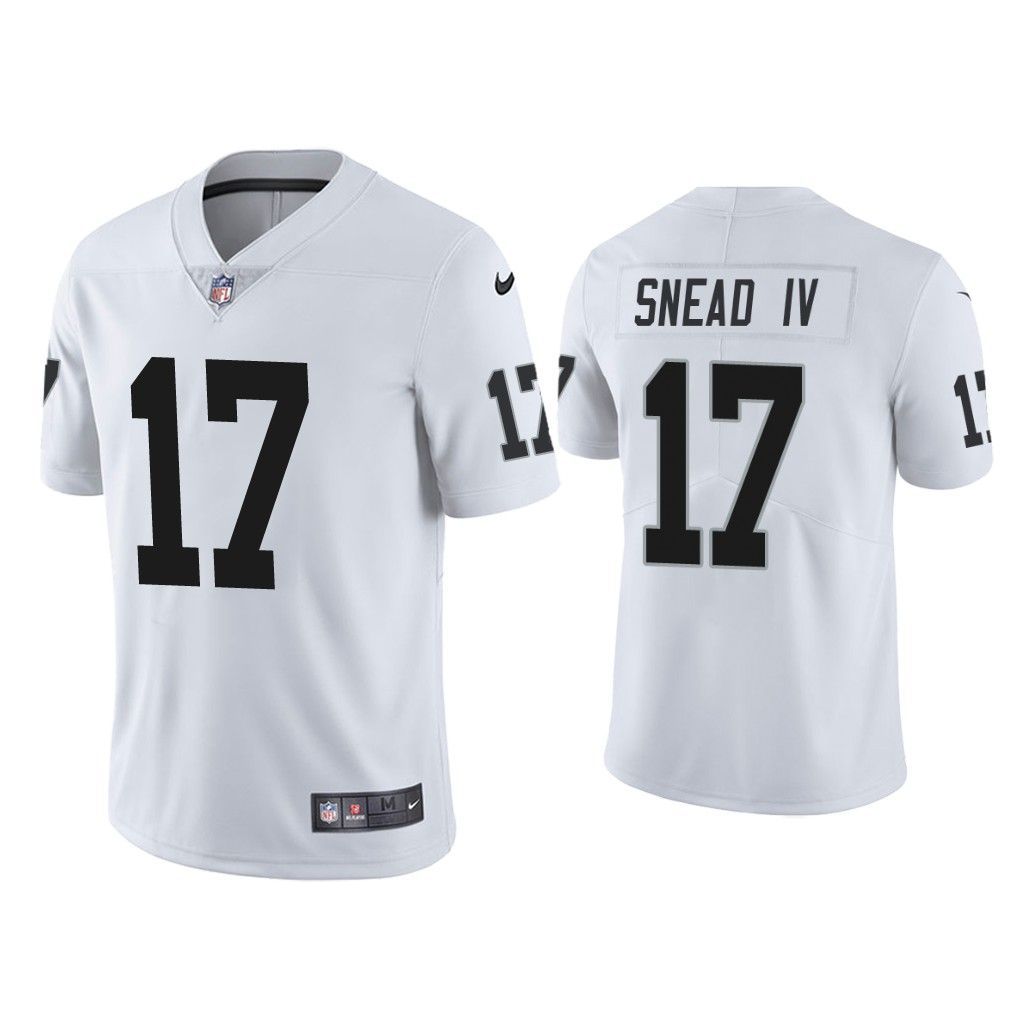 Men Oakland Raiders 17 Willie Snead IV Nike White Limited NFL Jersey